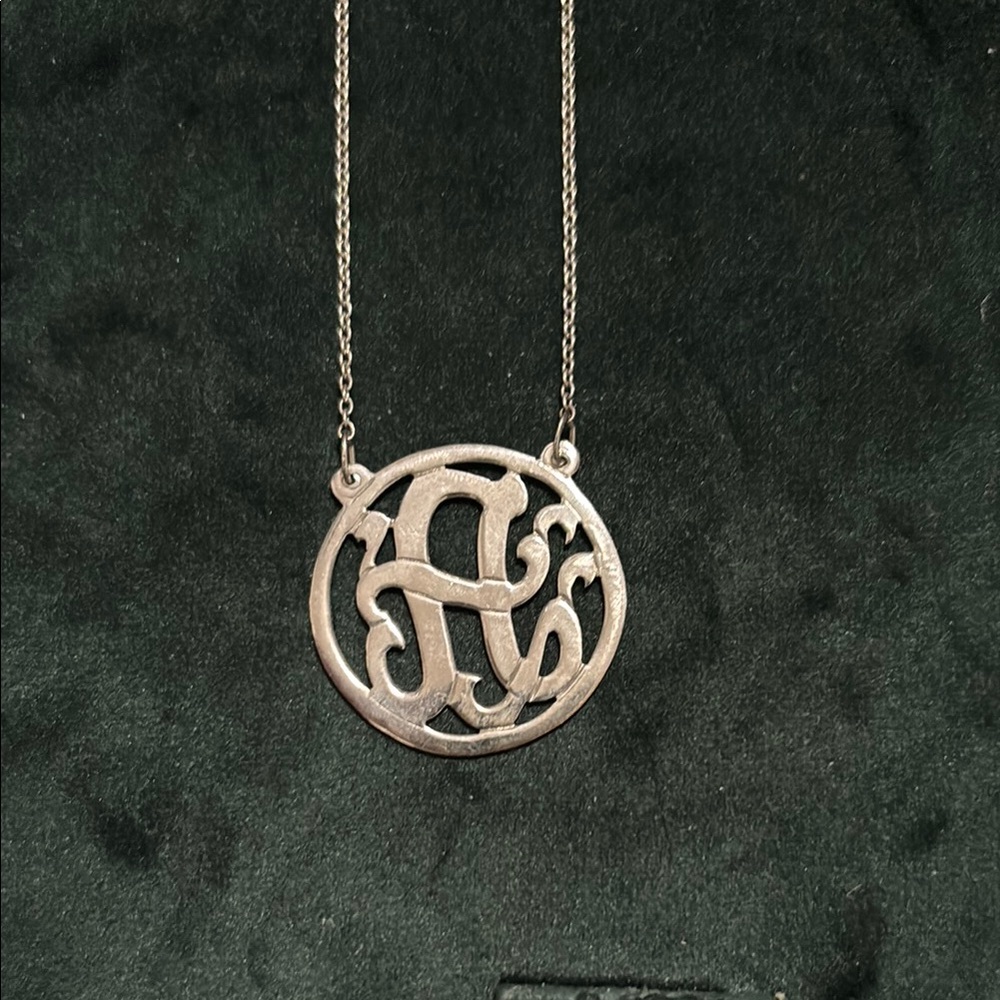 Silver Initial Pendant Necklace